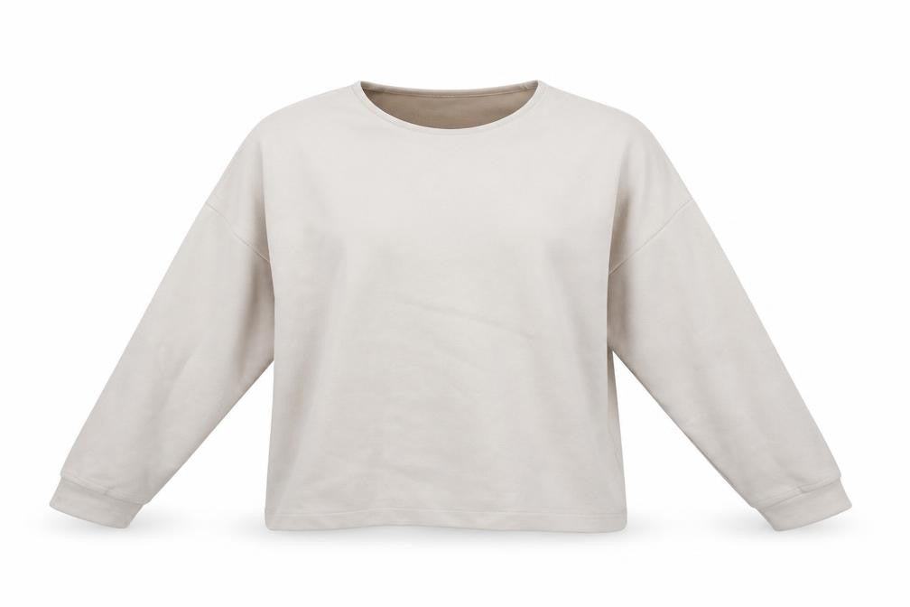 Front view of Preworn women’s white jumper, size S