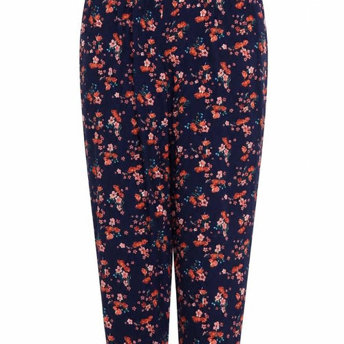 Monsoon Womens Blue Floral  Trousers  Size 8 L24 in