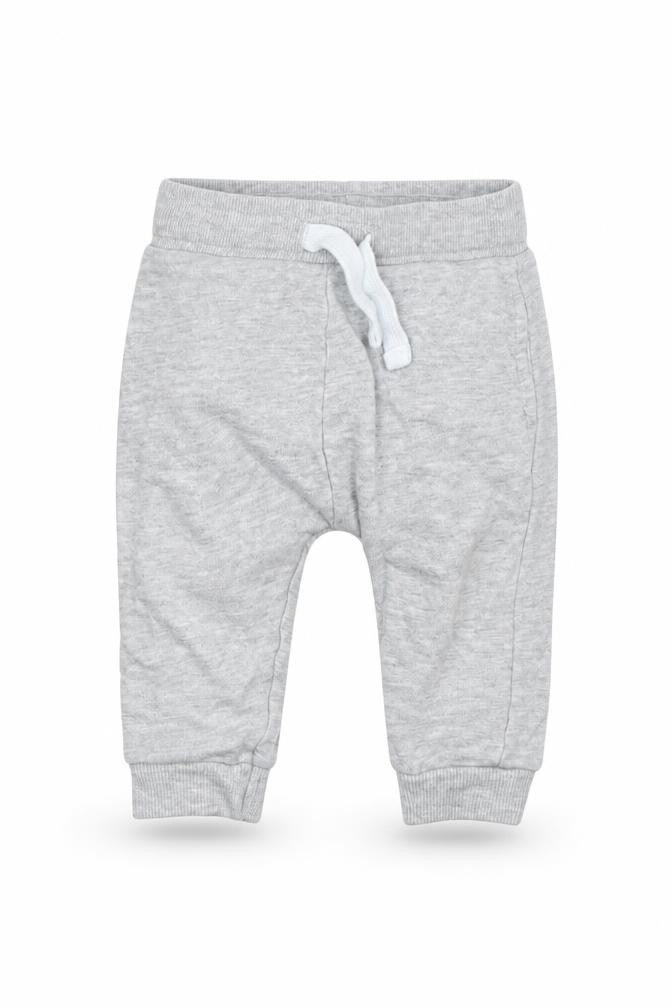 Front view of Preworn Baby Grey Jogger Trousers, size 9, Months