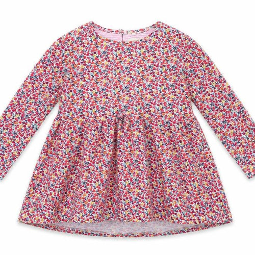 NEXT Girls Red Floral  Fit & Flare  Size 12 Months