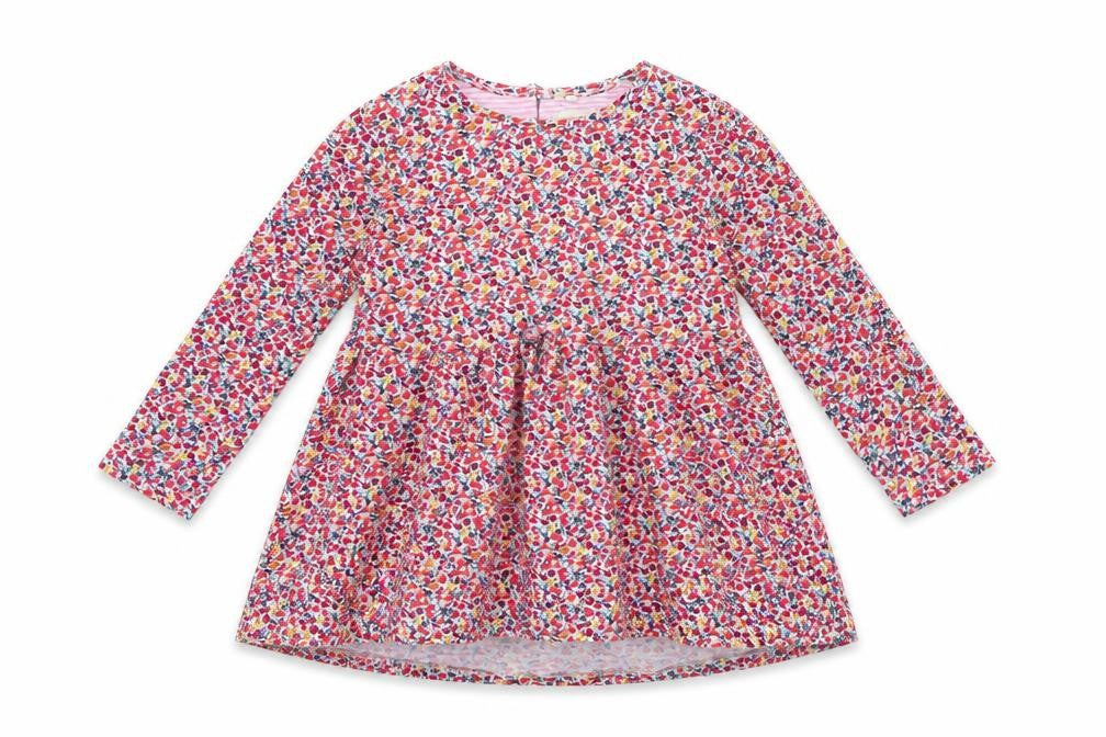 NEXT Girls Red Floral  Fit & Flare  Size 12 Months