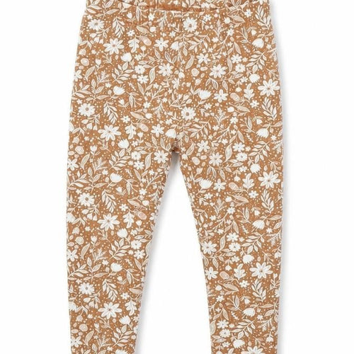 TU Girls Brown Floral  Capri Trousers Size 18 Months