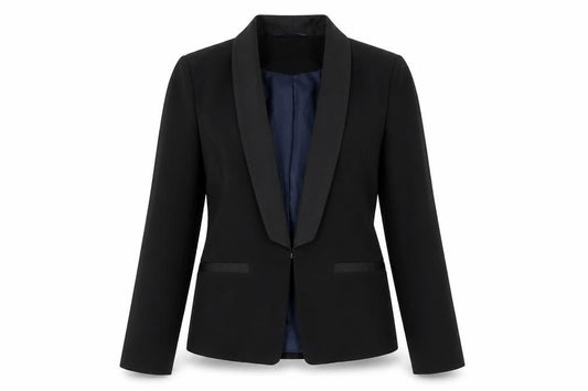 Front view of Atmosphere women’s black jacket blazer, size UK 10