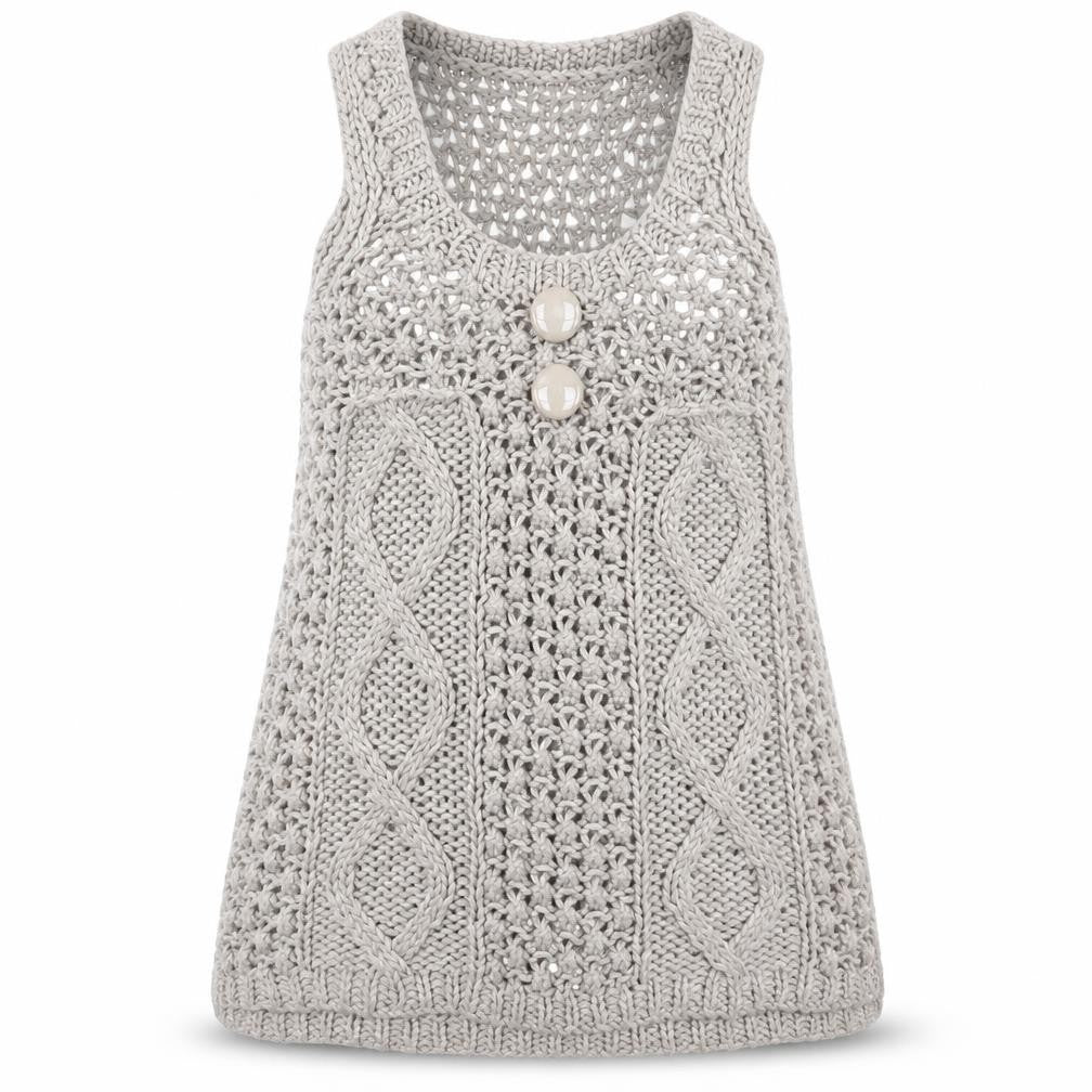 Front view of AX Paris women’s beige jumper, size M