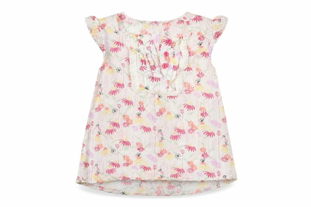 Evie Angel Girls Multicoloured Floral  Basic T-Shirt Size 6 Years