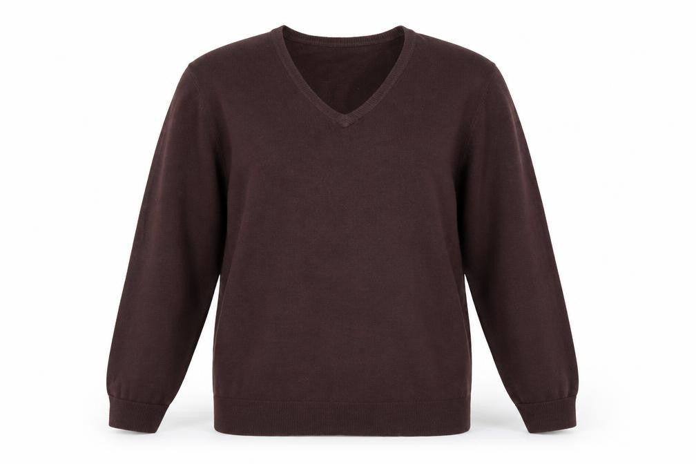 Front view of Marks & Spencer women’s purple jumper, size L