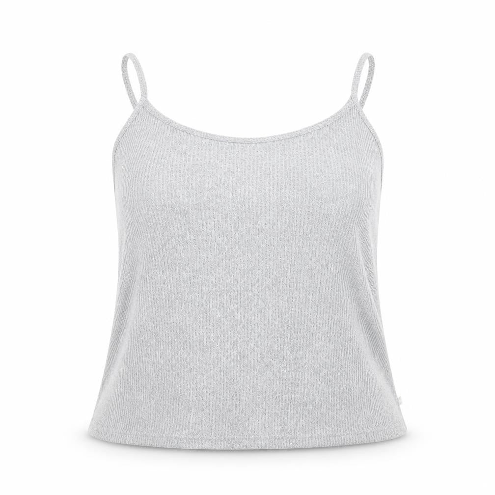 F&F Womens Grey Striped  Camisole T-Shirt Size L