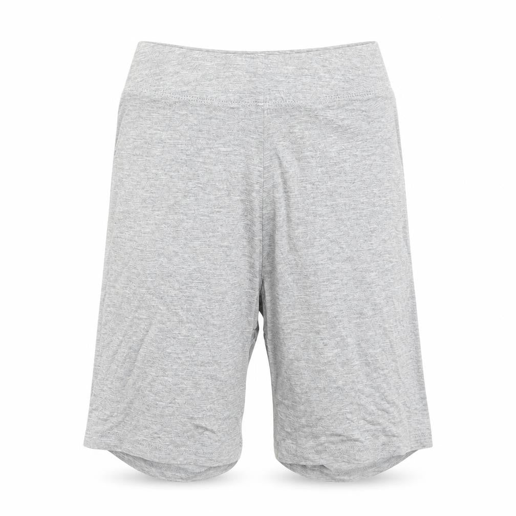 Front view of Missguided women’s grey sweat shorts, size UK 4
