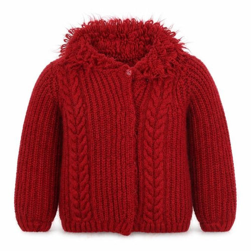 Strawberry Faire  Girls Red   Cardigan Jumper Size 4 Years