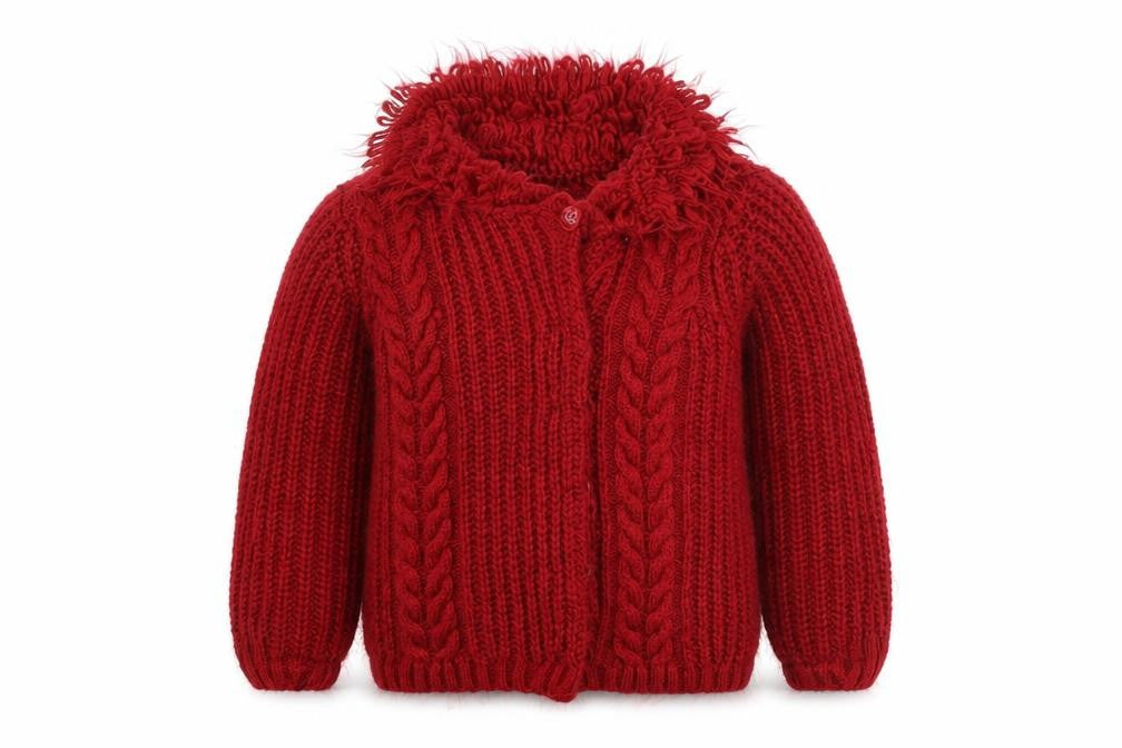 Strawberry Faire  Girls Red   Cardigan Jumper Size 4 Years
