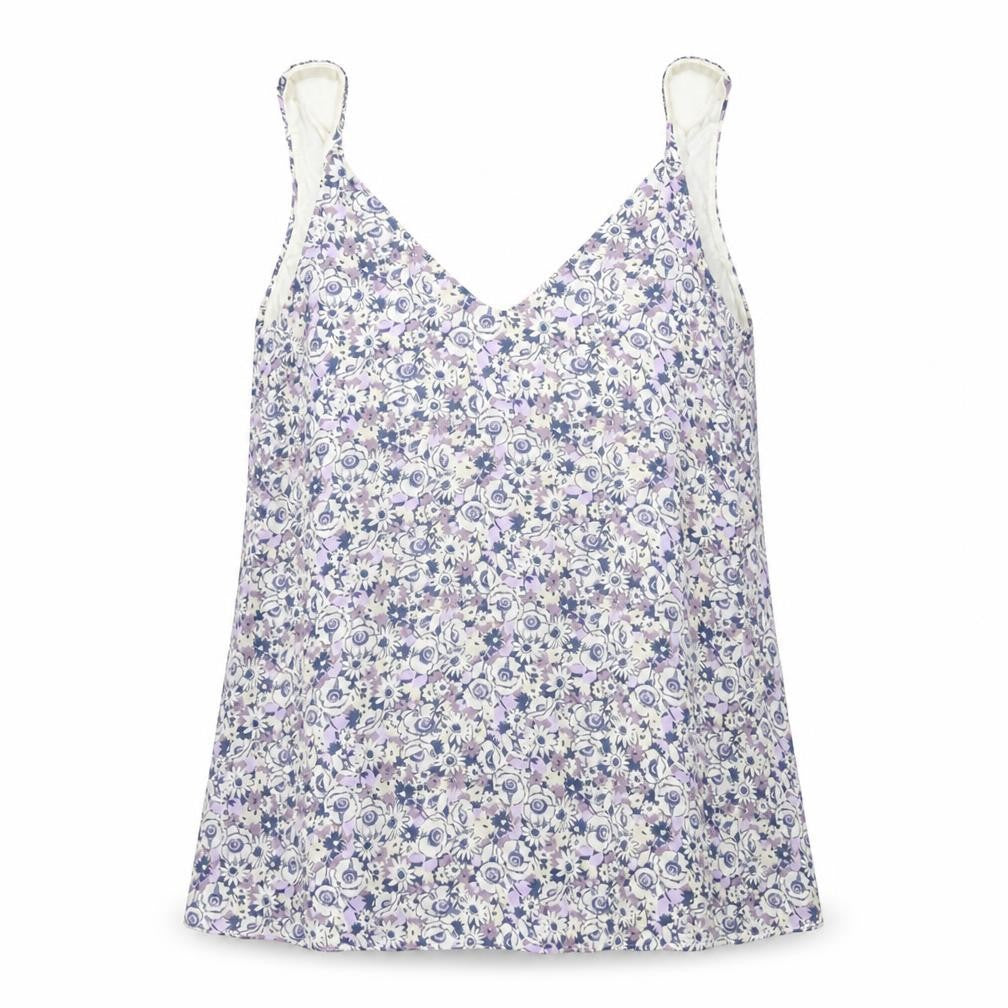 Next  Womens White Floral  Basic Tank Size 10