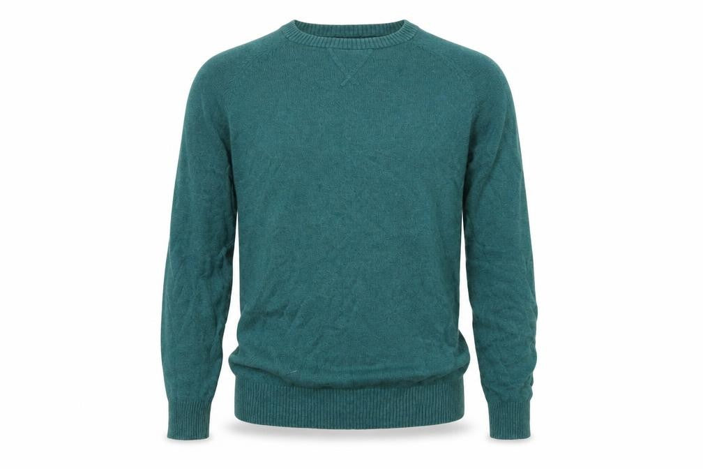Front view of Primark men’s green jumper, size XS