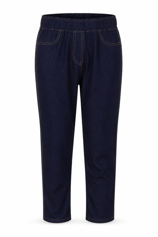 Front view of Papaya girls’ blue jegging trousers, size 12, years