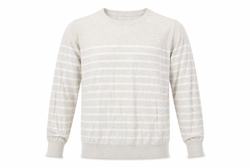 Gap Mens Beige Striped  Pullover Jumper Size M