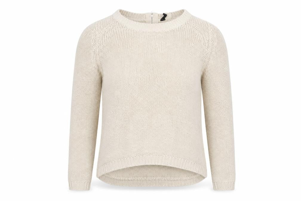 Front view of H&M women’s beige jumper, size XS