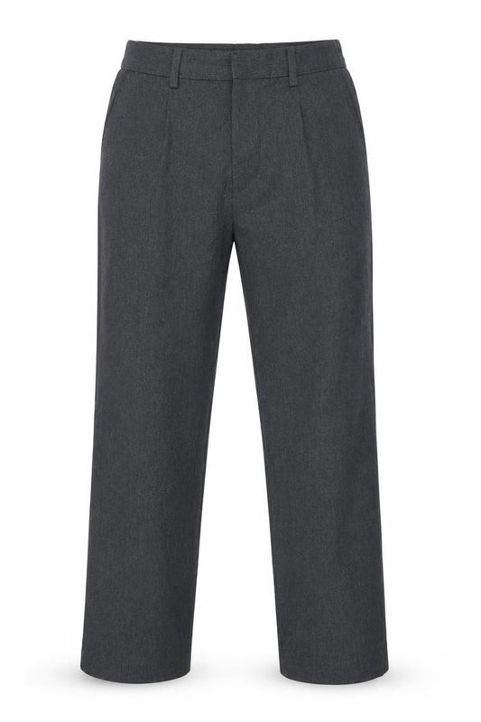 Front view of Next boys’ grey dress pants trousers, size 10, years