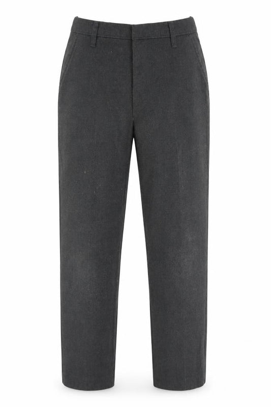 Front view of Tu boys’ grey dress pants trousers, size 9, years