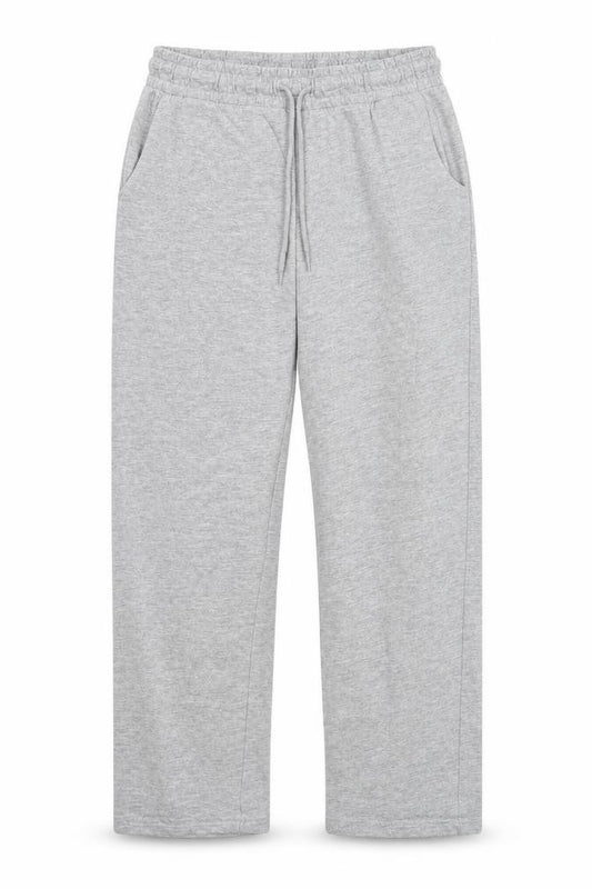 Front view of Cotton Traders girls’ grey sweatpants, size L