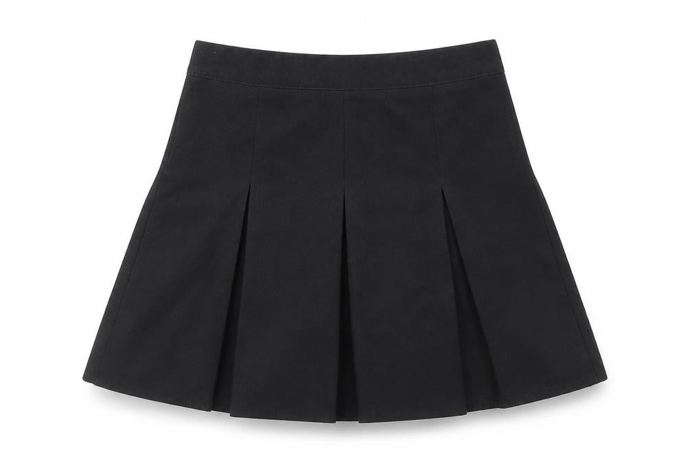 George Girls Black   Pleated Skirt Size 5-6 Years