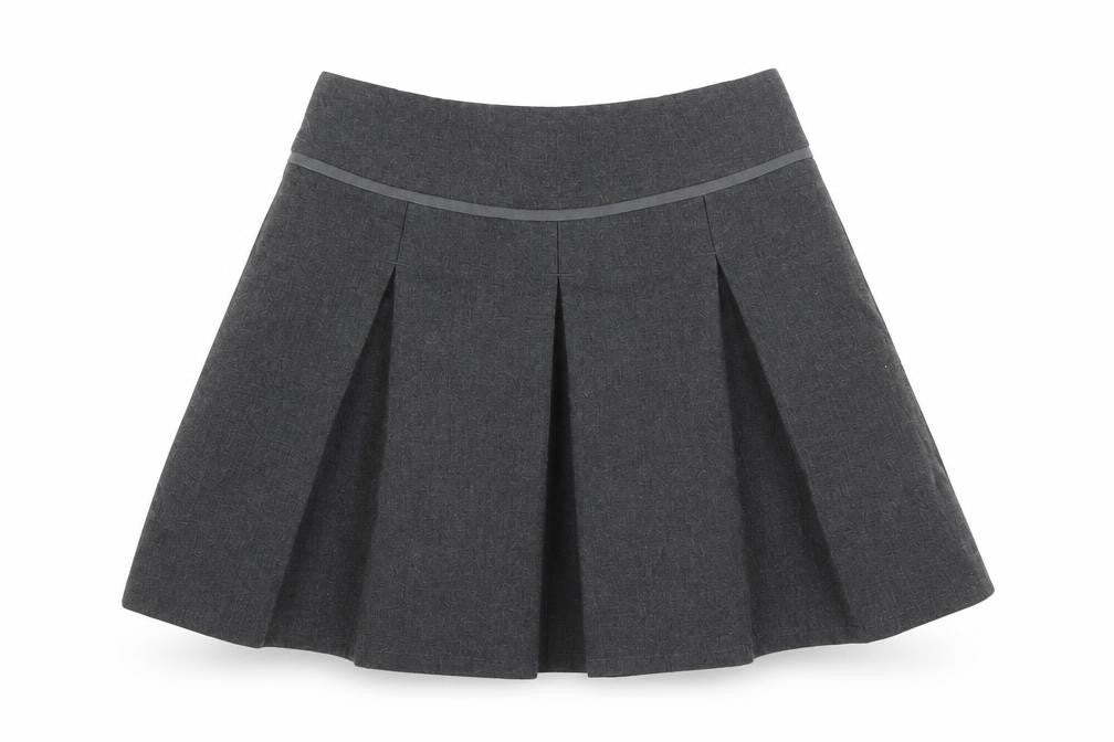 TU Girls Grey   Pleated Skirt Size 6 Years