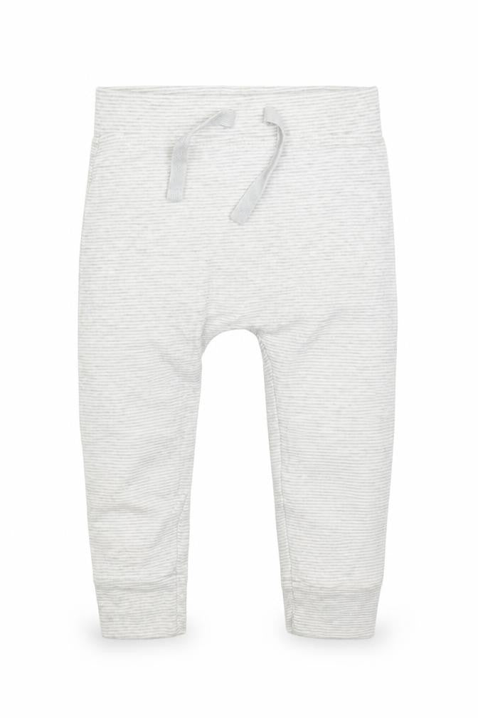 George Baby Grey Striped  Jogger Trousers Size 9-12 Months