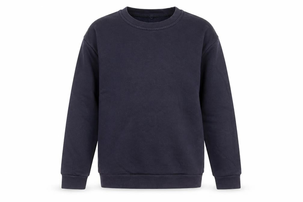 Front view of George boys’ blue jumper, size 10-11, years