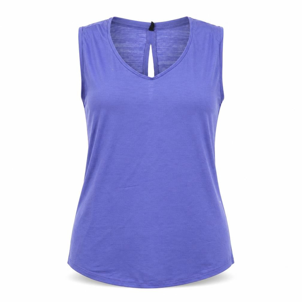 Stile Benetton Womens Purple Basic Tank Size L