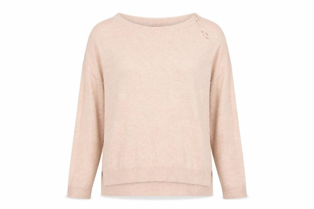 Front view of F&F women’s pink jumper, size UK 12