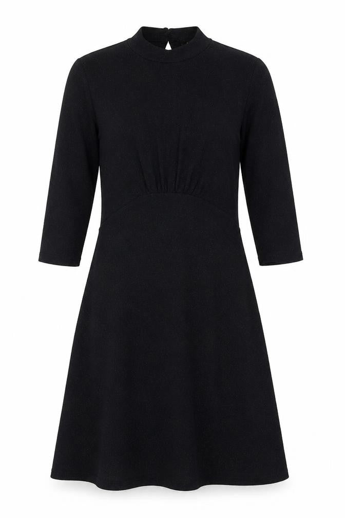 Front view of New Look women’s black a-line, size UK 8