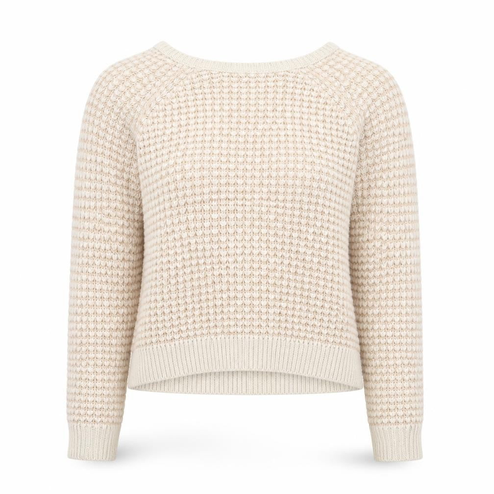Front view of George women’s beige knit jumper, size UK 8