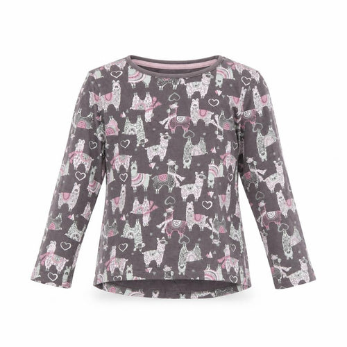 F&F Girls Brown Animal Print  Basic T-Shirt Size 5 Years