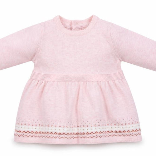 Sainsbury's Girls Pink Fair Isle Knit Pullover Jumper Size 0-3 Months
