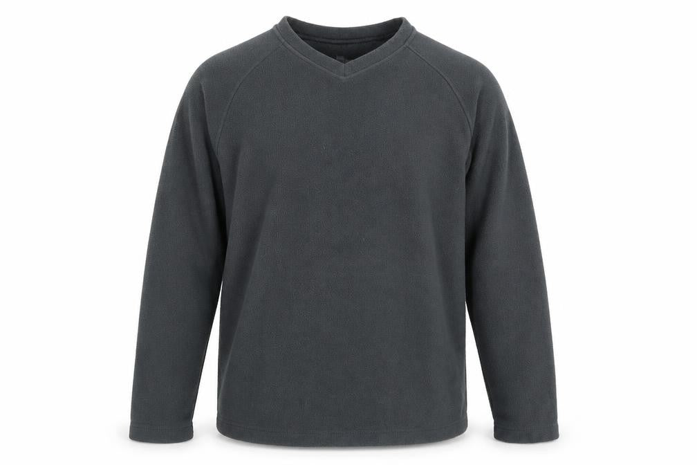 Front view of Marks & Spencer men’s grey jumper, size M