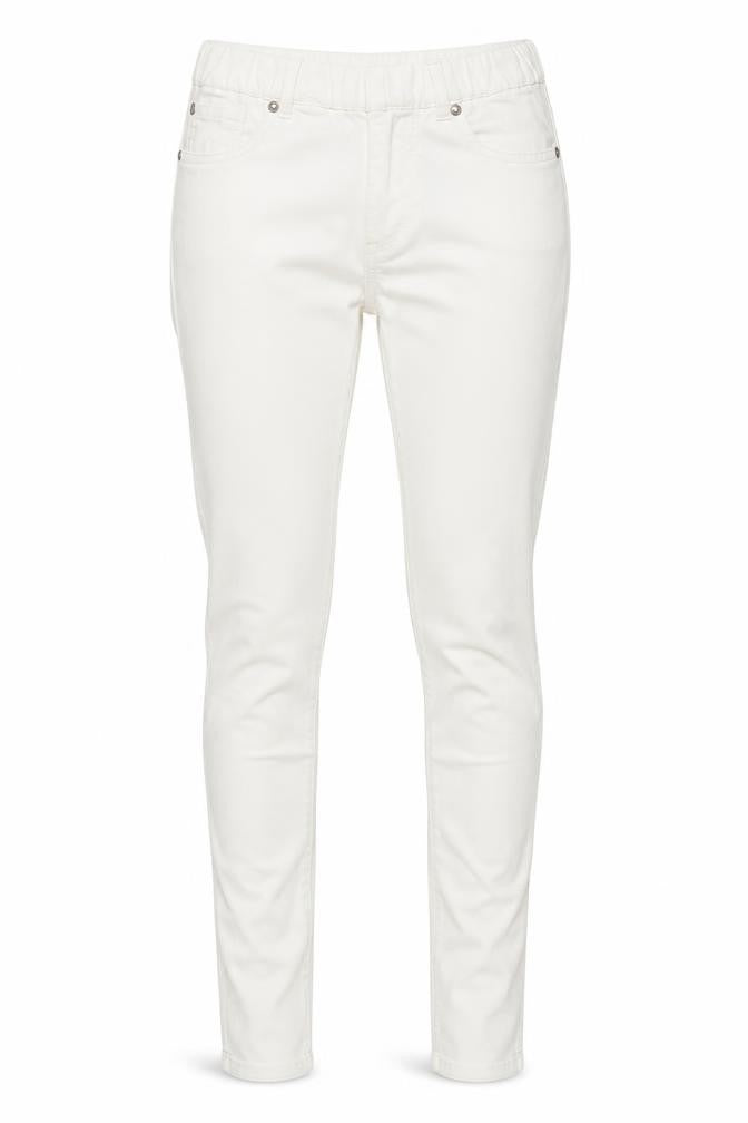 Denim & Co. Womens White  Denim Jegging Jeans Size 10 L30 in