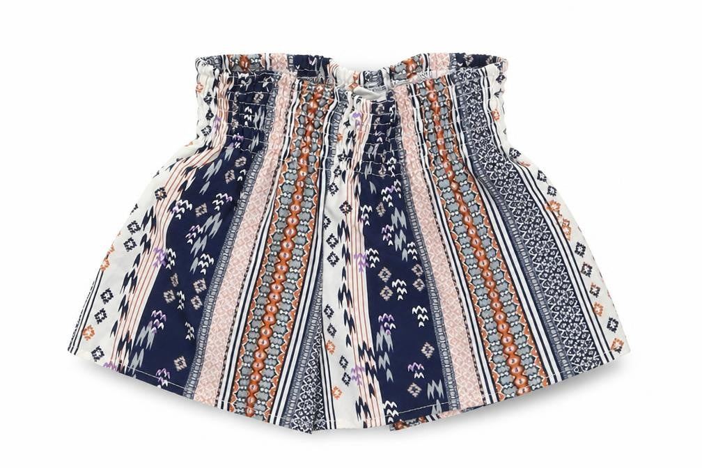 Front view of SHEIN girls’ multicoloured hot pants shorts, size 7, years