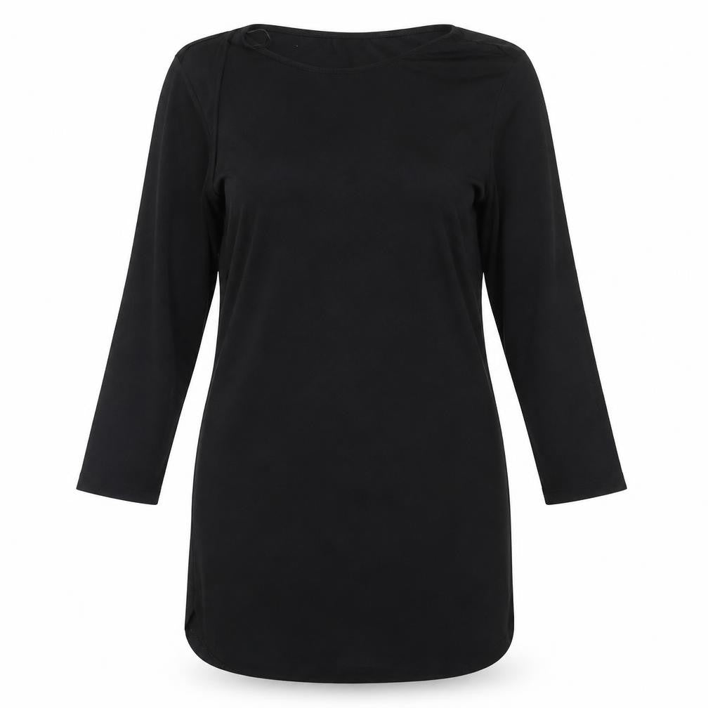 Front view of H&M women’s black mini, size XS