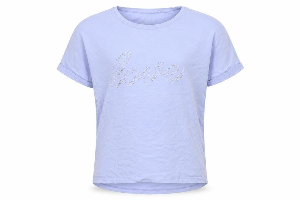 Front view of Next boys’ blue basic t-shirt, size 11, years