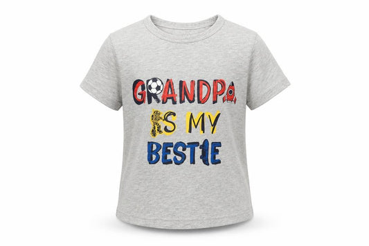 Front view of Nutmeg Baby Grey Geometric Basic T-Shirt, size 12-18, Months