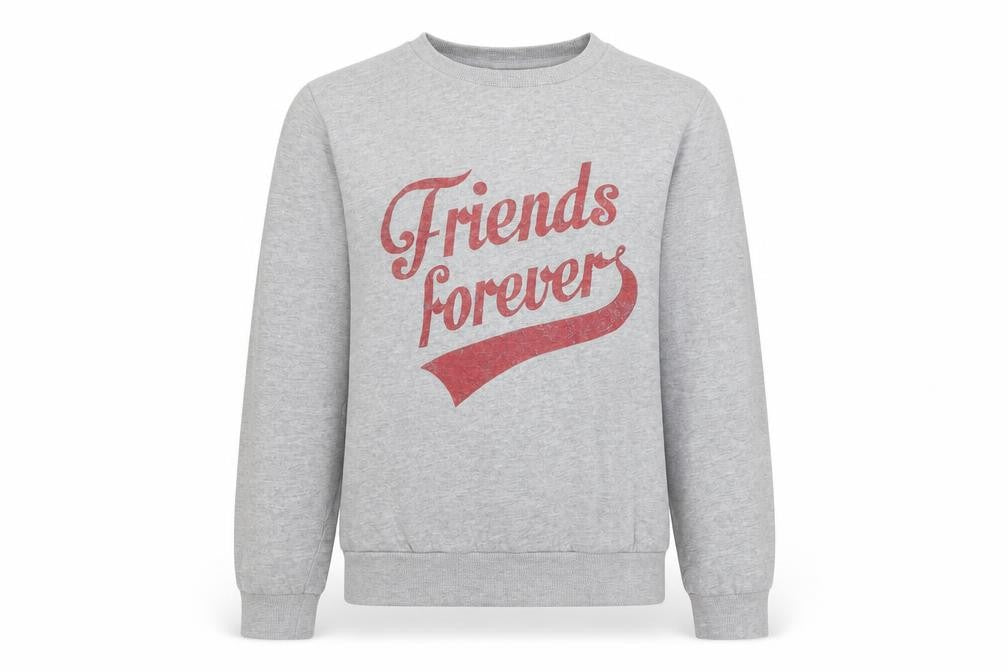 Pep & Co Girls Grey   Pullover Jumper Size 9-10 Years  - Friends Forever
