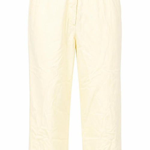 Best basics Womens White   Trousers  Size 12 L22.5 in