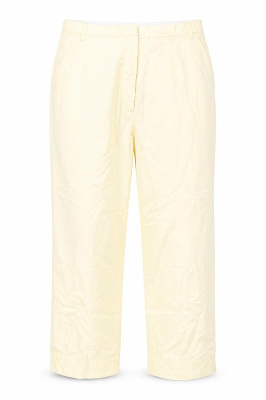 Front view of Best Basics women’s white trousers, size UK 12, 22.5-inch leg