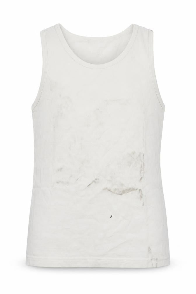 Front view of George girls’ white basic tank, size 11-12, years