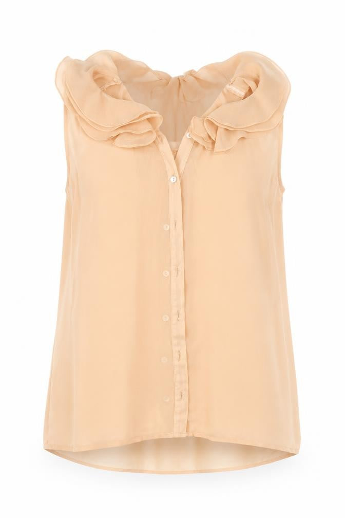 New Look Womens Beige   Basic Button-Up Size 12