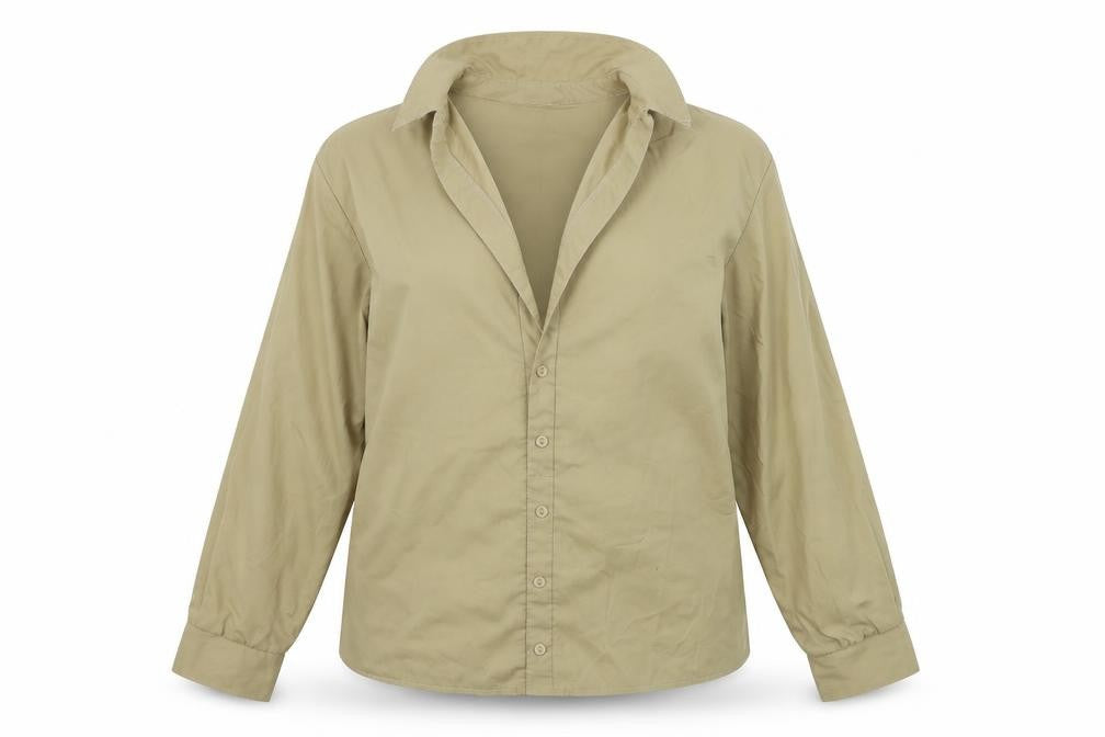 I SAW IT FIRST  Womens Brown   Basic Button-Up Size 12