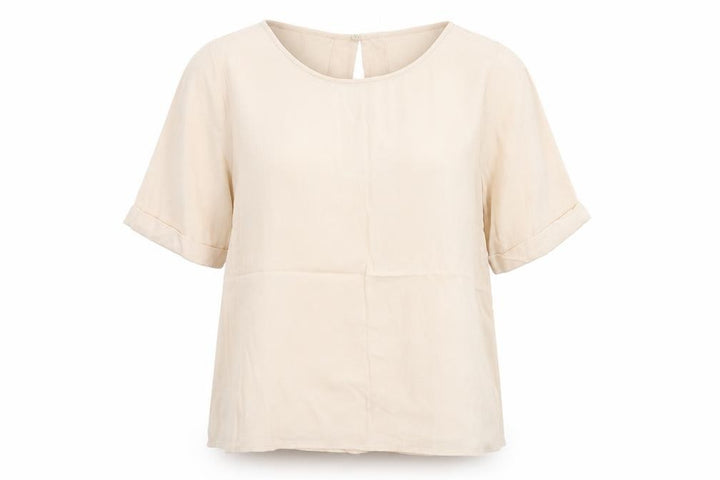 Monsoon Womens Beige Basic Blouse Size 12