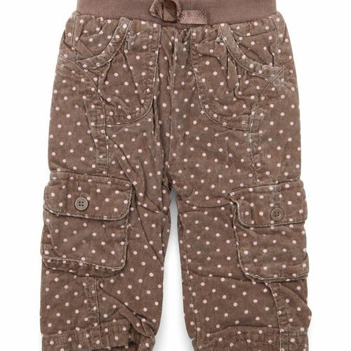 George Girls Black Polka Dot  Cargo Trousers Size 6-9 Months