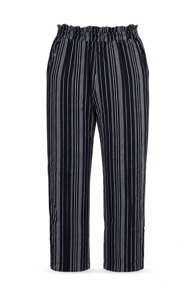 BHS Womens Blue Striped  Trousers  Size 10 L28 in