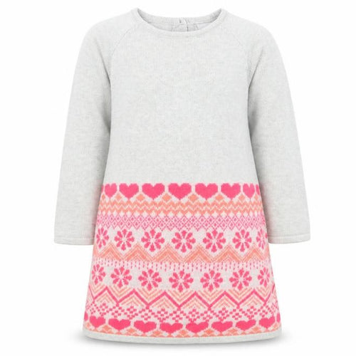 Preowrn Girls Multicoloured Argyle/Diamond  Jumper Dress  Size 18-24 Months