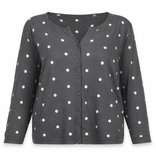 Ann Harvey Womens Grey Polka Dot  Cardigan Jumper Size S