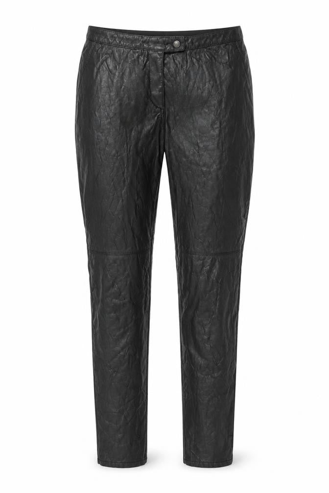 Front view of H&M women’s black trousers, size UK 12, 29-inch leg